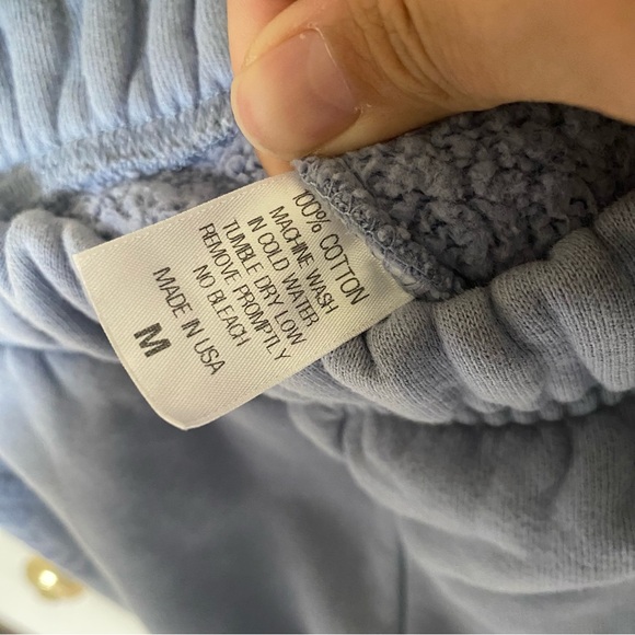 SET ACTIVE periwinkle blue color thick logo sweatpants - Picture 9 of 10